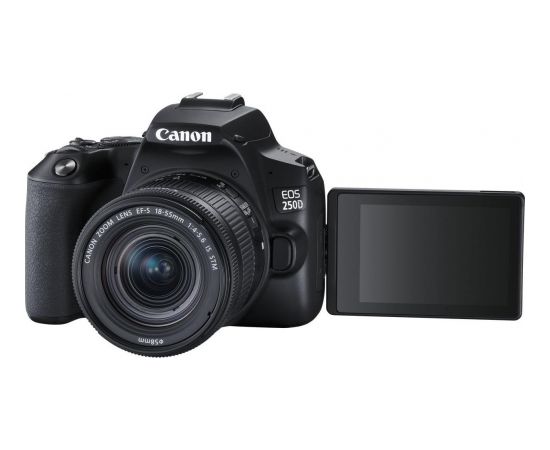 Canon EOS 250D + 18-55mm IS STM Kit, melns