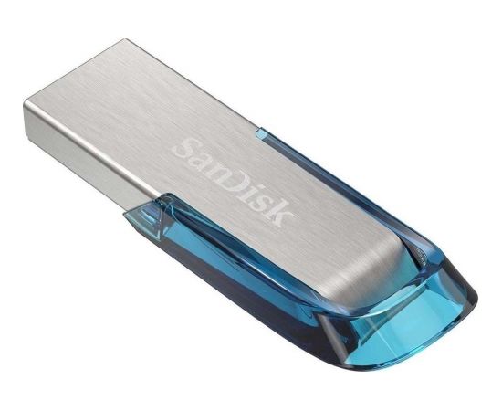 SanDisk Ultra Flair USB 3.0 64GB - NEW Tropical Blue Color; EAN: 619659163051