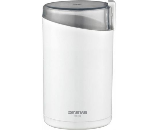ORAVA Coffee Grinder KM-802 White, 130 W, 50 g, Number of cups 6 pc(s)