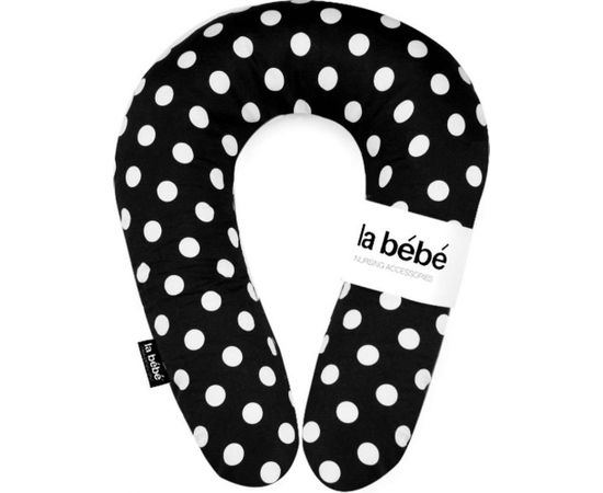 La Bebe™ Nursing Maternity Pillow Snug Art.111346 Black Dots Pakaviņš mazuļa barošana, gulēšanai, pakaviņš grūtniecēm 20x70