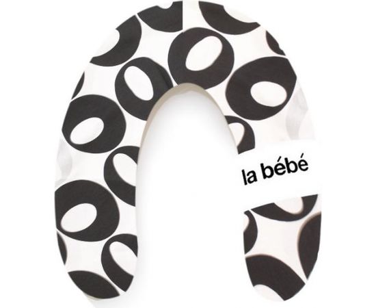 La Bebe™ Nursing La Bebe™ Rich Cotton Nursing Maternity Pillow Art.85499 Deco Black/Silver pakaviņš mazuļa barošana, gulēšanai, pakaviņš grūtniecēm 30x175 cm