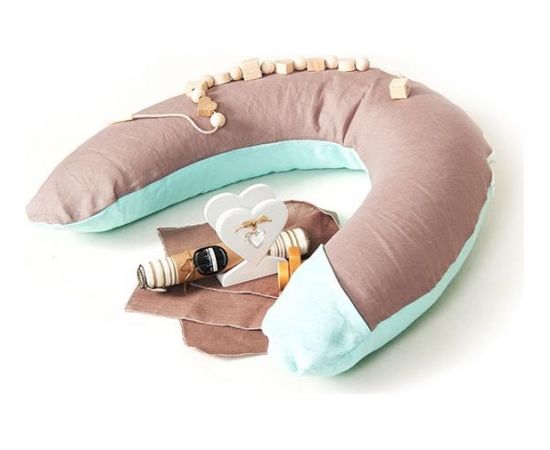 La Bebe™ Nursing La Bebe™ Rich Cotton Nursing Maternity Pillow Art.3302 Подковка для сна кормления малыша / Подковка для беременных из натурального 100% льна 30x175cm.