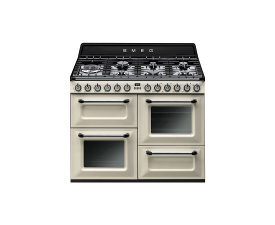 Smeg TR4110P1 Cooker | 110x60 cm | Victoria | Cream | Hob type: Gas | Type of main oven: Thermo-ventilated | Type of second oven: Fan assisted | A | A