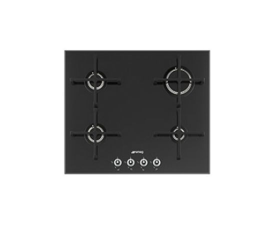 Smeg PV164N2 60cm "Linea" Gas on Glass, Black