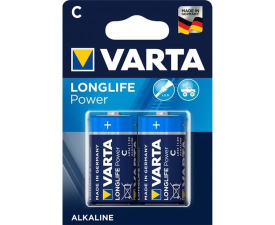 VARTA alkaline batteries R14 (typ C) 2pcs high energy/longlife power