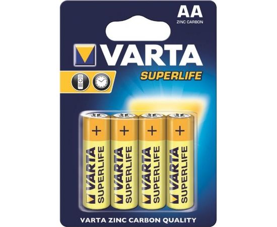 VARTA zinc carbon batteries R6 (AA) 4pcs superlife