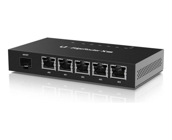 Ubiquiti EdgeRouter ER-X-SFP No Wi-Fi, 10/100/1000 Mbit/s, Ethernet LAN (RJ-45) ports 5, Mesh Support No, MU-MiMO No, No mobile broadband, 1