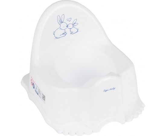 Bērnu  iņš muzikālais ECO RABBITS( Kroliczki) white TegaBaby PO-059 Podiņi un WC sēdekļi