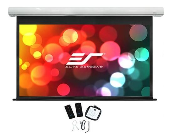 Elite Screens Saker Series SK110XHW-E12 Diagonal 110 ", 16:10, Viewable screen width (W) 244 cm, White Sienas ekrāni