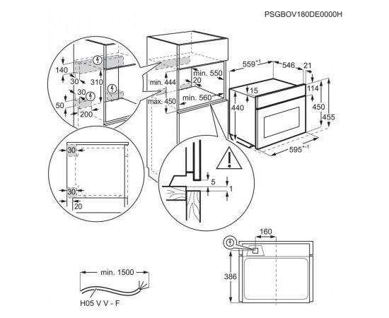 Electrolux EVL8E00Z cepeškrāsns - kompakta 45cm + mikroviļņu krāsns funkcija, melna Mikroviļņu krāsnis, iebūvējamās