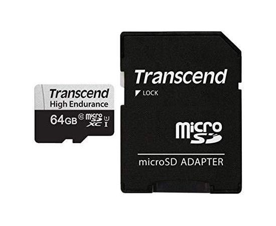 MEMORY MICRO SDXC 64GB W/ADAPT/UHS-I TS64GUSD350V TRANSCEND
