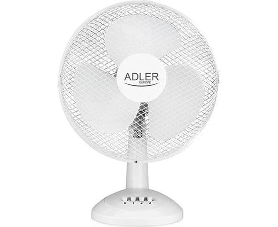 (Ir veikalā) Adler AD7304 90W 40cm Balts galda ventilators