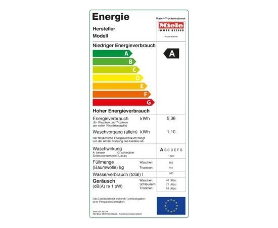 Miele WTZH 730 WPM BigFoot veļas mašīna