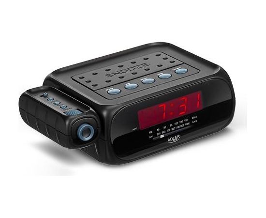 Adler Alarmclock Radio with projector AD 1120 Black, Alarm function