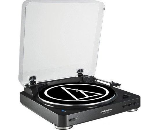 Audio Technica AT-LP60XBT Fully Automatic Wireless Belt-Drive Stereo Turntable, Black