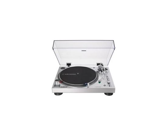 Audio Technica AT-LP120XUSB Turntable, Direct-Drive (Analog & USB), Silver