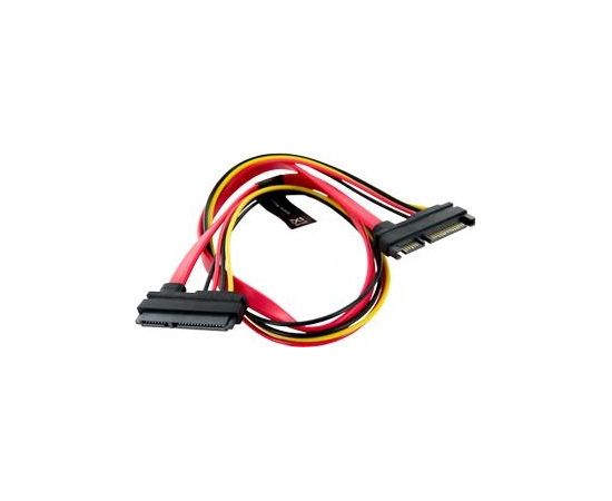 4World HDD Cable | 22pin SATA (F) - 22pin SATA (M) | 50cm | red
