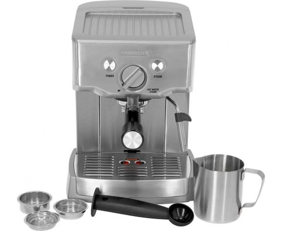 Gastroback Coffee maker Design Espresso Pro  42709 Pump pressure 15 bar, Built-in milk frother, Semi automatic, 1000 W, Stainless steel