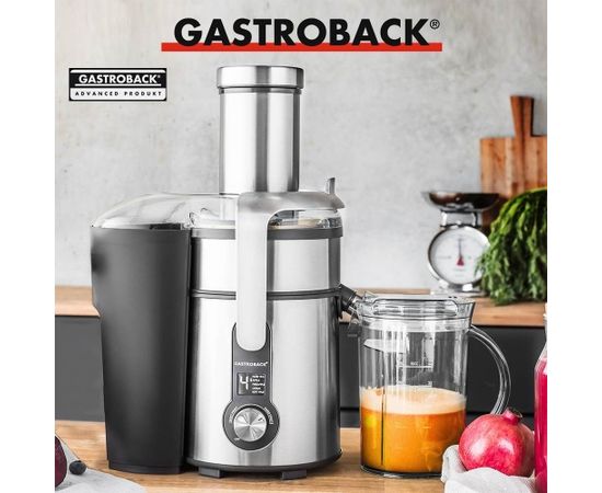 Gastroback Design Multi Juicer Digital  Type Automatic juicer, Stainless steel, 1300 W, Extra large fruit input, Number of speeds 5