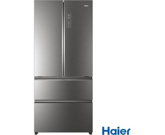 Haier HB18FGSAAA Side By Side, 190cm, A++, Stainless steel