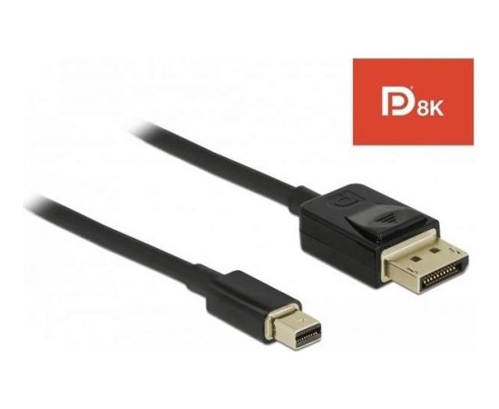 Delock cable Displayport (M) -> Displayport mini (M) v1.4 8K 2m black