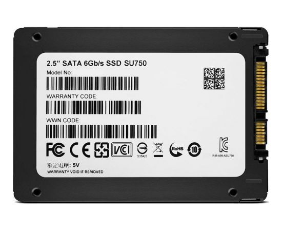 A-data Adata Ultimate SU750 3D NAND 2.5'' SSD 512 GB, SATA III 6Gb/s, R/W 550/520 MB/s