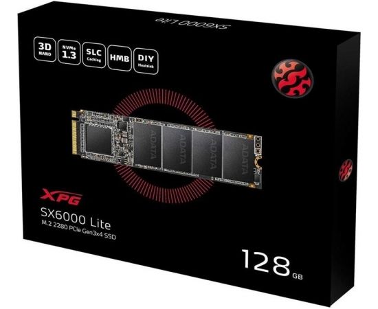 A-data Adata SSD XPG SX6000 128GB Lite PCIe Gen3x4 M.2 2280, R/W 1800/600 MB/s
