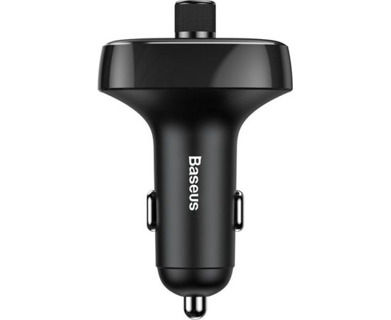 Baseus T-Typed FM Auto Transmitter 3.4A / USB Flash / SD / Bluetooth 4.2 Melns