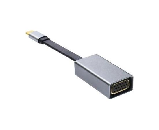 Platinet Multimedia Adapter Type-C  to VGA (1080P*60Hz) Adapteris Melns