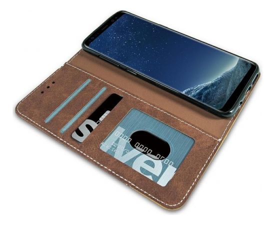 Mocco Suede Book Grāmatveida Maks TelefonamSamsung A305 Galaxy A30 Brūns