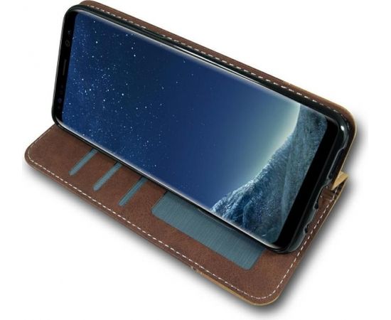 Mocco Suede Book Grāmatveida Maks TelefonamSamsung A305 Galaxy A30 Brūns