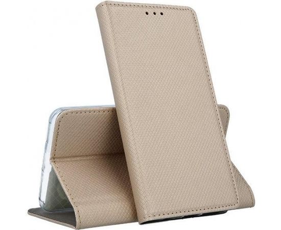 Mocco Smart Magnet Book Case Grāmatveida Maks Telefonam Samsung M205 Galaxy M20 Zeltains