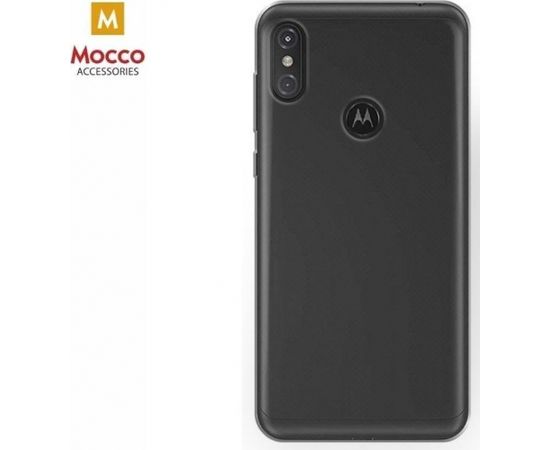 Mocco Ultra Back Case 0.3 mm Aizmugurējais Silikona Apvalks Priekš Motorola One / P30 Play Caurspīdīgs