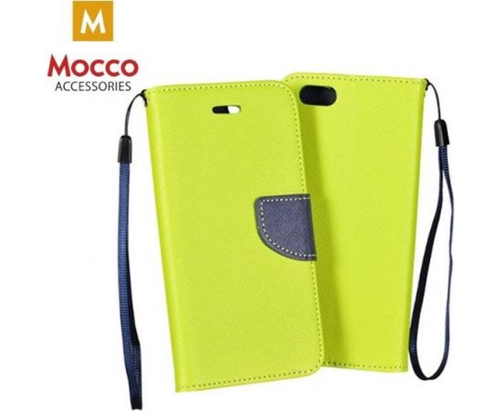 Mocco Fancy Book Case Grāmatveida Maks Telefonam Sony Xperia E5 Zaļš - Zils