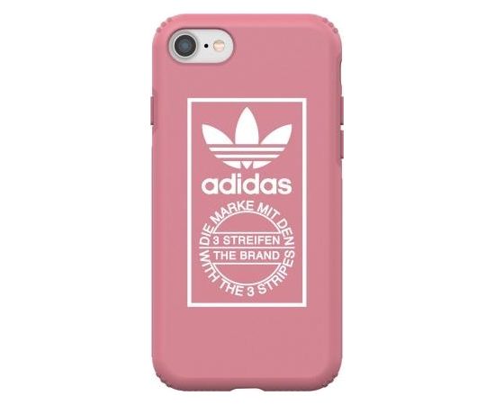 Adidas Snap Case Plastikāta Apvalks Priekš Apple iPhone 7 / 8 Rozā (EU Blister)