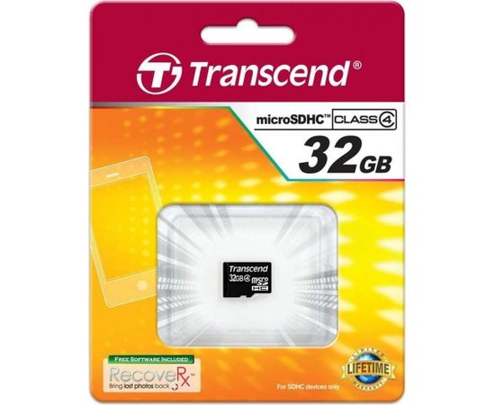 Transcend Memory card microSDHC 32GB Class 4