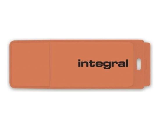 Integral USB 64GB NEON orange, USB 2.0 with removable cap