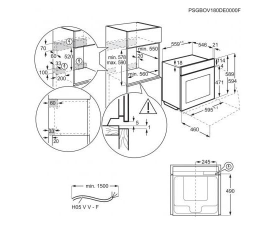 Electrolux EOB7S31Z cepeškrāsns