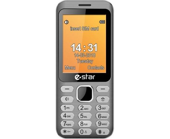 eSTAR X28 Feature Phone Dual SIM Silver