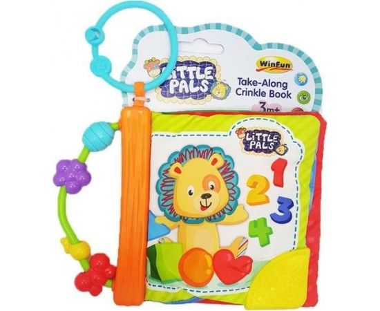 Win Fun WinFun Art.0176 Take-Along Crinkle Book Мягкая игрушка-книжка Little Pals