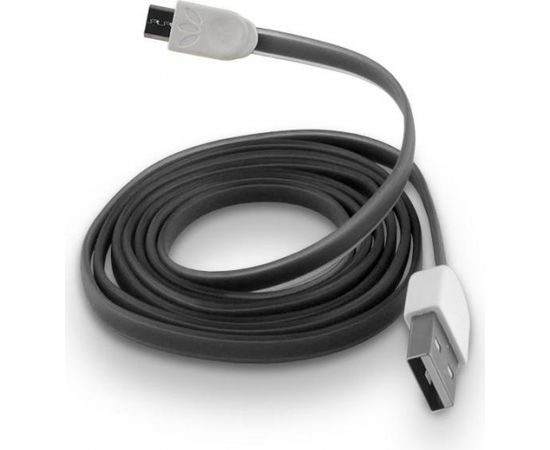 Forever Micro USB Плоский кабель для зарядки и переноса данных 1m Черный