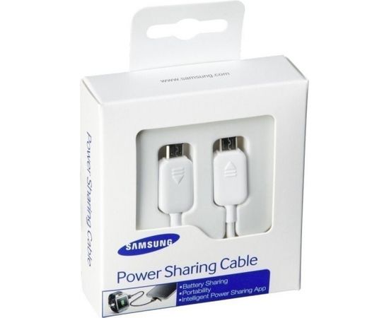 Samsung EP-SG900UWEGWW Power Share Universāls Micro USB Datu un Uzlādes Kabelis 0.2m Balts (EU Blister)
