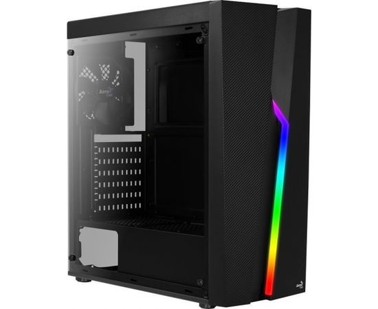 PC case ATX Aerocool BOLT RGB USB 3.0 - 1x120mm BLACK FAN
