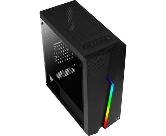 PC case ATX Aerocool BOLT RGB USB 3.0 - 1x120mm BLACK FAN