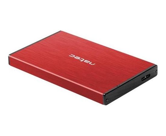 Natec external enclosure RHINO GO for 2,5'' SATA, USB 3.0, Red