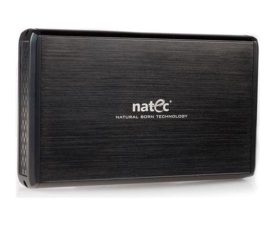 Natec RHINO External USB 3.0 enclosure for 3.5'' SATA HDDs, black aluminum