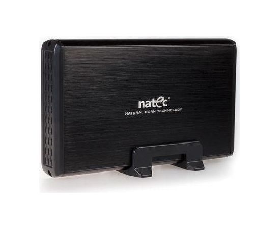 Natec RHINO External USB 3.0 enclosure for 3.5'' SATA HDDs, black aluminum