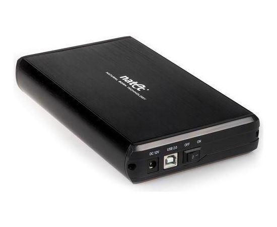 Natec RHINO External USB 3.0 enclosure for 3.5'' SATA HDDs, black aluminum