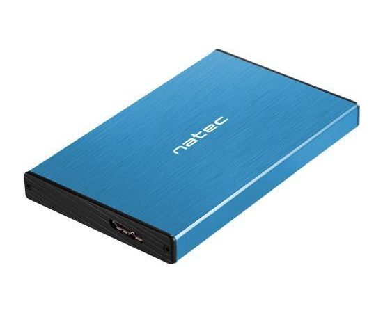 Natec external enclosure RHINO GO for 2,5'' SATA, USB 3.0, Blue