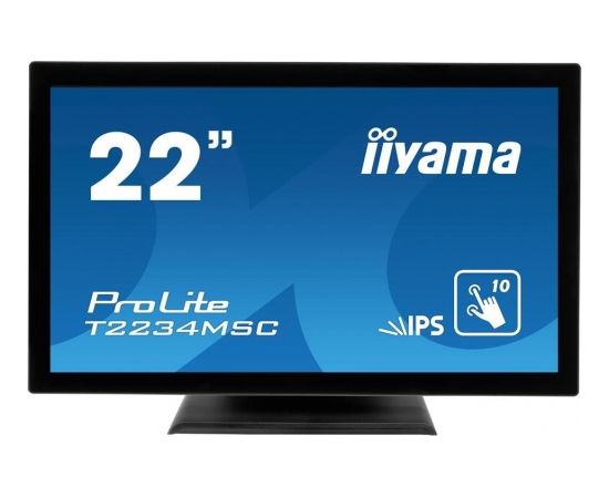 Monitor IIyama T2234MSC-B6X 21.5'', IPS touchscreen, FullHD, HDMI/DP, speakers